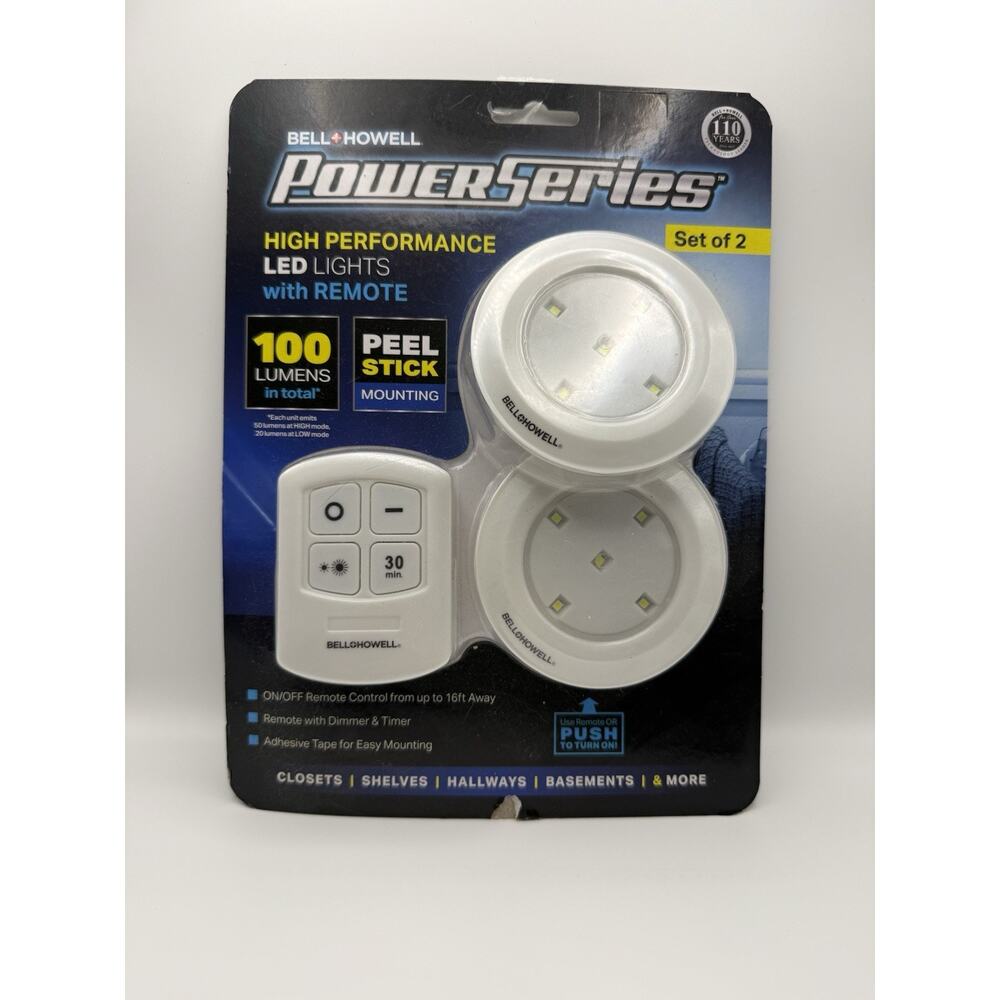 Bell Howell Power Series High Performance LED Lights with Remote New Set Of 2 - Picture 6 of 6